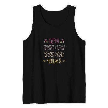 Discover Its Test Day Favorite Teacher Student Funny Testing Day Tank Tops