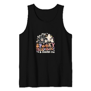 Discover In My Spooky Technology Teacher Era Back To School Halloween Tank Tops