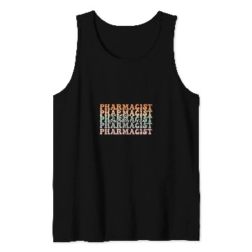Discover Future Pharmacist Pharmacy Student Retro Design Women Men Tank Tops
