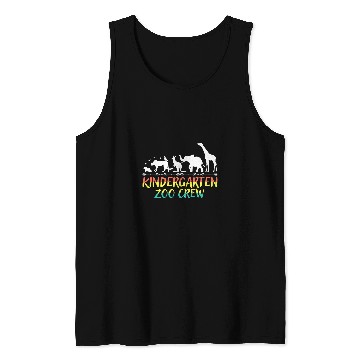 Discover Kindergarten Zoo Crew Matching Teacher Students Back School Tank Tops