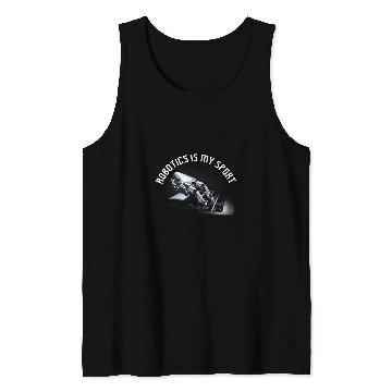 Discover Robot Artificial Intelligence Teacher Robotics is my sport Tank Tops