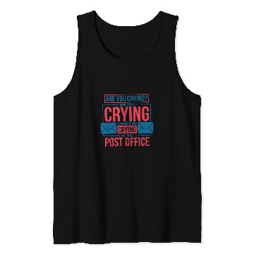 Discover ThereS No Crying At The Post Office Postal Worker Tank Tops