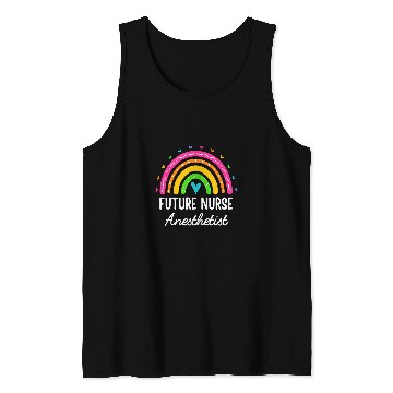 Discover Future nurses Anesthetist Crna nurses Student Rainbow Women Tank Tops