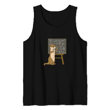 Discover Charming Otter Educator Teaches Complex Equations Tank Tops