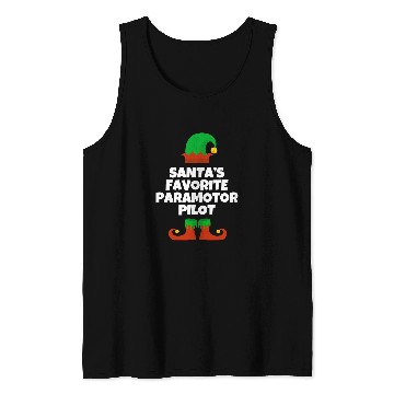 Discover Santas Favorite Paramotor Pilot Gift Christmas Paramotoring Tank Tops