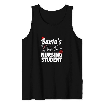 Discover Santas Favorite Nursing Student Christmas Tank Tops