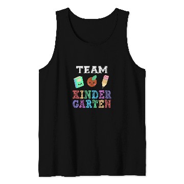 Discover Team Kindergarten First Day Back to School Student Teacher Tank Tops