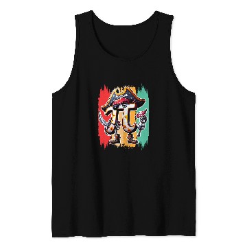 Discover Funny Pi Day Pirate Maths STEM Teacher Student Tank Tops