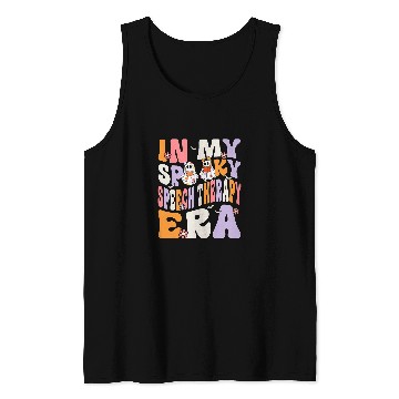 Discover In My Spooky Speech Therapy Era ghosts Groovy Halloween Tank Tops