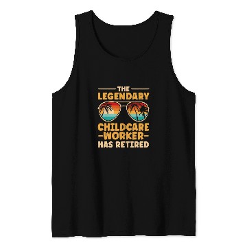Discover Retired Childcare Worker Retirement Tank Tops