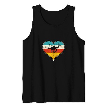 Discover Drone Hearth Sunset Tank Tops