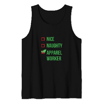Discover Apparel Worker Funny Pajama Christmas Gift Tank Tops