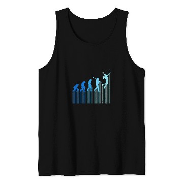 Discover badminton player evolution monkey Badminton Tank Tops
