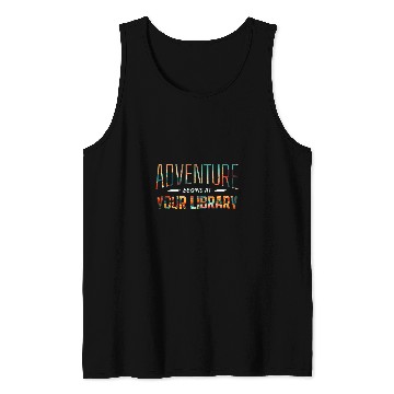 Discover Camping Adventure Begins At Your Library Summer Reading 2024 Tank Tops
