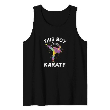 Discover This Boy Loves Karate Tank Tops