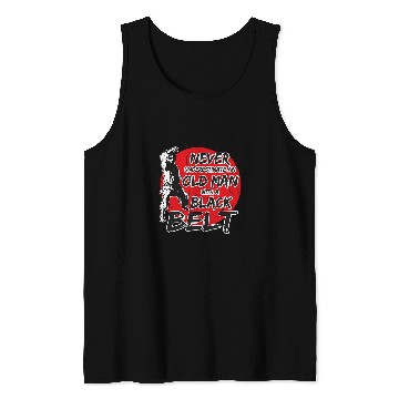 Discover Mens Karate Old Man With a Black Belt Tank Tops