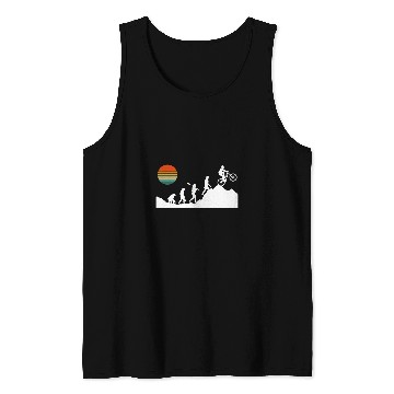 Discover Evolution Downhill Stunts Bike Mountain Biker BMX vintages Tank Tops