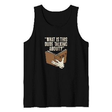 Discover Philosophical Book Design for a Philosophy Student Tank Tops