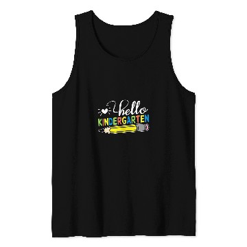 Discover Hello Kindergarten Teacher Student Back To School Tank Tops