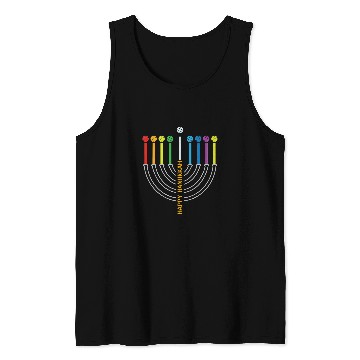 Discover Hanukkah Menorah Pickleball Tank Tops