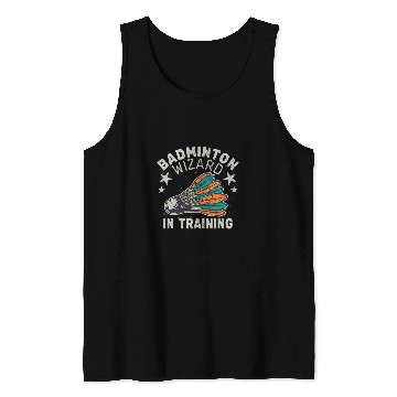 Discover Badminton Wizard in Training Shuttlecock Sport Ball sport Tank Tops