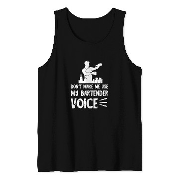Discover Bartender Voice Cocktail Intoxicologist Bar Worker Mixology Tank Tops