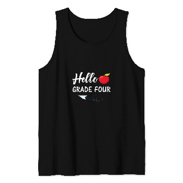 Discover Hello Grade Four Back To School Teacher Student Tank Tops