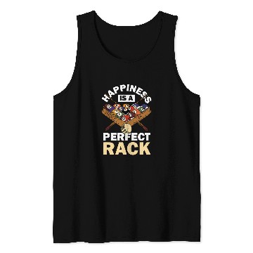 Discover Happiness Is A Perfect Rack Pool Player Pool Cue Billiard Tank Tops