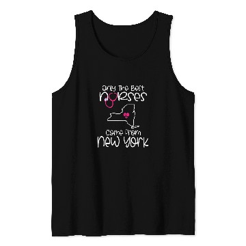 Discover New York nurses Registered Nursing Student LPN CNA RN Tank Tops