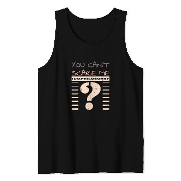 Discover Philosophy Student Question Mark Funny Tank Tops