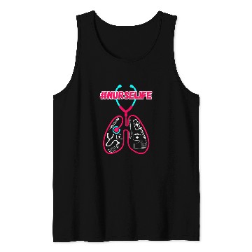 Discover Respiratory Therapist Stethoscope Lungs nurses Week Tank Tops