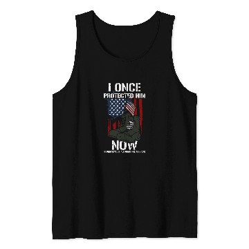 Discover Heroic Dad I Once Protected Him Now He Prot Memorial Day Tank Tops