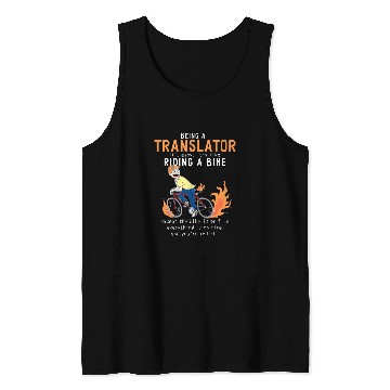 Discover Translator Like Riding Bike Cyclist Funny Tank Tops