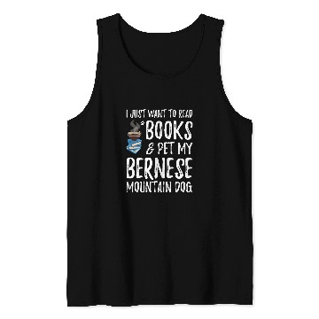 Discover Bernese Mountain Avid Book Reader Dog Mom Gift Tank Tops