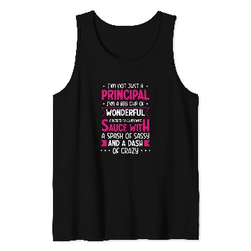 Discover Wonderful Principal Admin Office Pedagogue School Worker Tank Tops