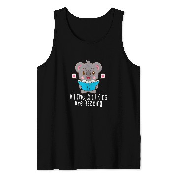 Discover All the Cool Kids are Reading Tee Book Koala Lovers Tank Tops