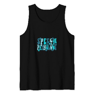 Discover Groovy Retro Speech Therapy Therapist Speech Pathology Tank Tops