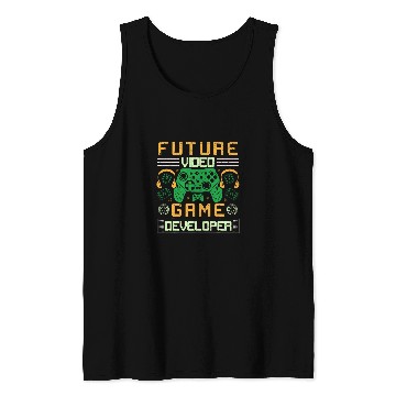 Discover Future Video Game Developer Programmer Coding Gamer Tank Tops
