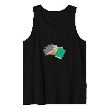 Discover Hedgehog Book Reading 3 Tank Tops