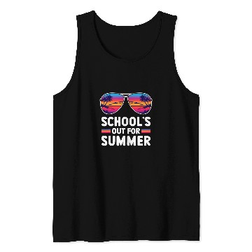 Discover Retro Last Day of Schools Out For Summer Teacher Boys Girls 4 Tank Tops