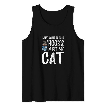 Discover Cat Lover Book Funny Cat Mom Gift Tank Tops