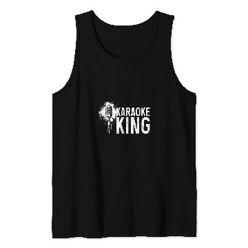Discover Karaoke King Singer vintages Microphone Singing 1 Tank Tops