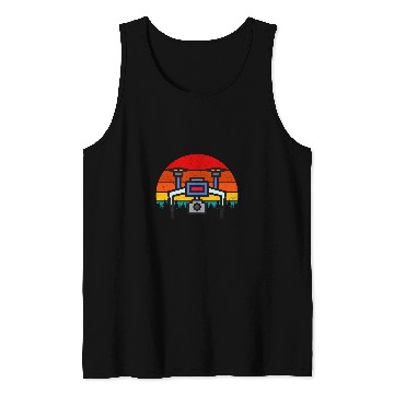Discover Droning Photography Quadcopter Pilot FPV Drone vintages Retro Tank Tops
