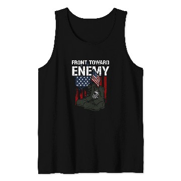 Discover Honor Front Toward Enemy Memorial Day Sayings Tank Tops