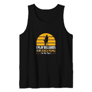 Discover Billiard Gift Funny Pool Player Shark Sarcastic Humor Gift Tank Tops