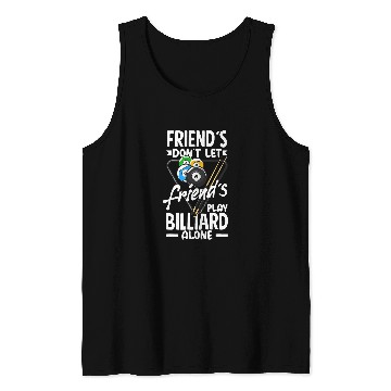 Discover Billiard Friends Snooker Pool Player Tank Tops