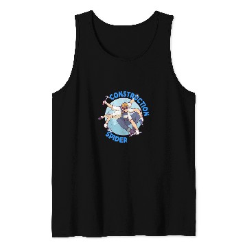 Discover Mens Construction Spider Construction Worker Tank Tops