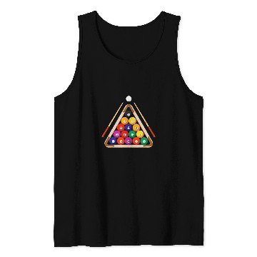 Discover Billiard Balls and Stick Billiards Pool Player Tank Tops