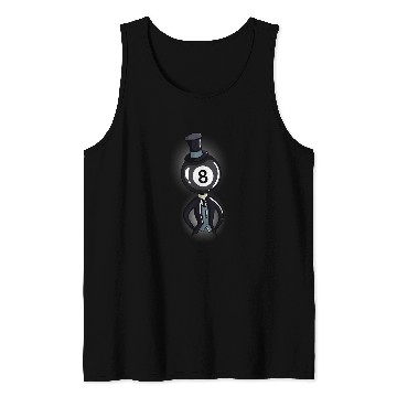Discover Billiard 8 Ball Guy Pool Player Gift Tank Tops