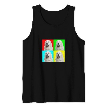 Discover Pop Art Dog Great Pyrenees Tank Tops